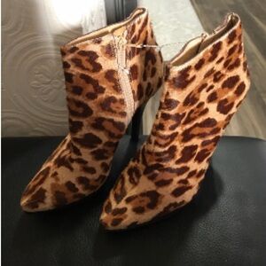 Leopard Print Ankle Boots